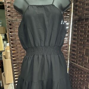Peach Love California Black Sleeveless Mini Dress